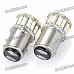 1157 3.2W 6000K 200-Lumen 50-3020 SMD LED White Light Car Brake Lamps (DC 12V / Pair)