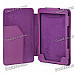 Stylish PU Leather Protective Carrying Case for Kindle 4 - Purple