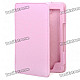 Stylish PU Leather Protective Carrying Case for Kindle 4 - Pink