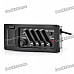 4-Band EQ Piezzo Guitar Pickup - Black