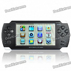 JXD A1000 4.3" LCD Game Console Media Player w/ 300KP Camera / AV-Out / FM / TF - Black (4GB)