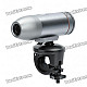 Stylish Bullet Shape 5.0 Mega Pixel 720P Waterproof Sporty Camera with Mini USB/TF card Slot - Grey