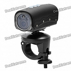 RD32II 5.0MP Waterproof Wide Angle Sports / Car Camcorder w/ 2-LED / Red Laser / HDMI / TF - Black