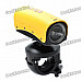 RD32II 5.0MP Waterproof Wide Angle Sports / Car Camcorder w/ 2-LED / Red Laser / HDMI / TF - Yellow