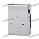Rechargeable Clip-On Screen Free MP3 Player w/ TF Slot / 3.5mm Jack - Silver