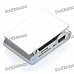 Rechargeable Clip-On Screen Free MP3 Player w/ TF Slot / 3.5mm Jack - Silver