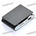 Rechargeable Clip-On Screen Free MP3 Player w/ TF Slot / 3.5mm Jack - Black