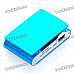 Rechargeable Clip-On Screen Free MP3 Player w/ TF Slot / 3.5mm Jack - Blue