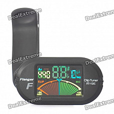 Flanger FT-12C 1.3" LCD Clip-On Chromatic Tuner (1 x CR2032)