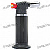 Outdoor Windproof Butane Jet Flame Lighter - Black