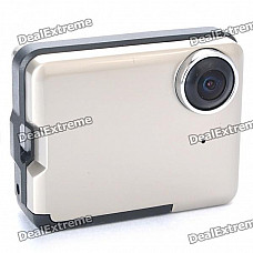 1.3MP Wide Angle Car DVR Camcorder w/ HDMI / TF Slot - Champagne Golden (2.0" LCD)