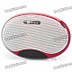 Portable USB Rechargeable Music Speaker Player with FM/TF - Lemon Red