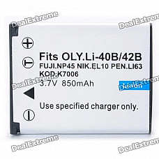 Replacement LI-40B/42B "1200mAh" Battery for Li-42B/Pentax D-Li63/Fuji NP-45/EN-EL10 + More