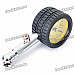 Professional 8mm Tire Pressure Gauge w/ Michelin Pattern - Black + Silver + Yellow