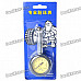 Professional 8mm Tire Pressure Gauge w/ Michelin Pattern - Black + Silver + Yellow