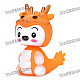 Spring Shaking Head Baby Dragon Feature Display Toy - Orange