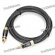 MOSHOU 24K Gold-Plated Male to Male Connectors Digital Fever Optical Fiber Wire Cables (1M - Cable)