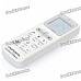 Universal 1.6" LCD Air Conditioner Remote Control - White (2 x AAA)