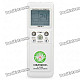 Universal 1.7" LCD Air Conditioner Remote Control - White (2 x AAA)