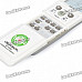 Universal 1.7" LCD Air Conditioner Remote Control - White (2 x AAA)