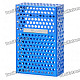 Mesh Aluminum Alloy Cigarette Case - Blue