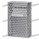 Mesh Aluminum Alloy Cigarette Case - Grey