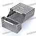 Mesh Aluminum Alloy Cigarette Case - Grey