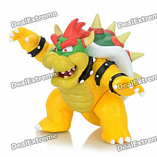 Stylish Fire Dragon Figure Display Toy - Yellow + Green + Green + White