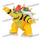 Stylish Fire Dragon Figure Display Toy - Yellow + Green + Green + White