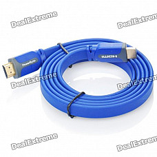 PowerSync 3D Full HD HDMI Male to Male Ethernet Flat Cable (140cm)