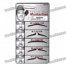 Stylish Costume Artificial Mustache (Set of 5)