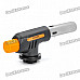 Butane Jet Torch Flamethrower Lighter - Silver + Black + Orange