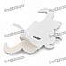 Decorative Bull Head Style Car Sticker - Silver