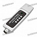 USB 2.0 Global Analog TV Tuner Dongle w/ Remote Controller - Silver (PAL / NTSC / SECAM)