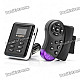1.0" LCD Bluetooth Car MP3 Player FM Transmitter with SD/USB/3.5mm Jack & Remote Controller