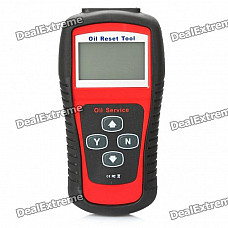 2.8" LCD Car Vehicle Oil Service and Airbag Reset Tool - Red + Black