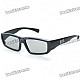 Stylish Non-Flash Circularly Polarized 3D Glasses - Black