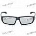 Stylish Non-Flash Circularly Polarized 3D Glasses - Black