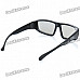 Stylish Non-Flash Circularly Polarized 3D Glasses - Black