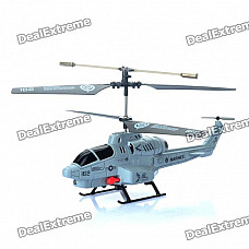 Iphone/Android Controlled Rechargeable 3-CH IR Infrared RC Helicopter (Grey + Black)