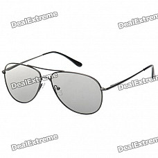 Stylish Non-Flash Circularly Polarized 3D Glasses - Iron Grey