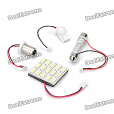 T10 / SV85 / BA9S 7.5W 12000K 600-Lumen 15-5630 SMD LED White Light Car Indoor Lamp (DC 12V)