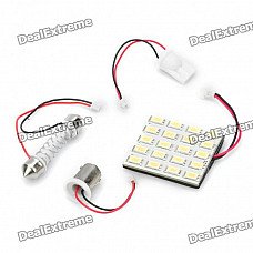 T10 / SV85 / BA9S 10W 12000K 800-Lumen 20-5630 SMD LED White Light Car Indoor Lamp (DC 12V)