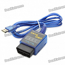 ELM327 USB Vehicle OBD Scan Tool - Blue