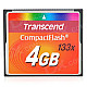 Transcend 133X 4GB Compact Flash CF Memory Card