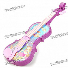 Violin Toy w/ Music / Light Effect - Purple + Blue