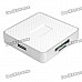 USB 3.0 SD/SDHC/TF/CF/MMC/M2 Card Reader - White (Max 64GB)