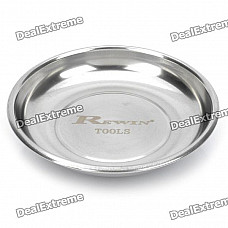 150mm Stainless Steel Magnetic Parts Tray Dish - Silver