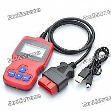 OBDMATE OM510 Car Vehicle OBDII Scan Tool - Red