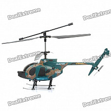 Rechargeable 3-CH R/C Helicopter w/ Gyroscope / Gun Toy - Camouflage Green